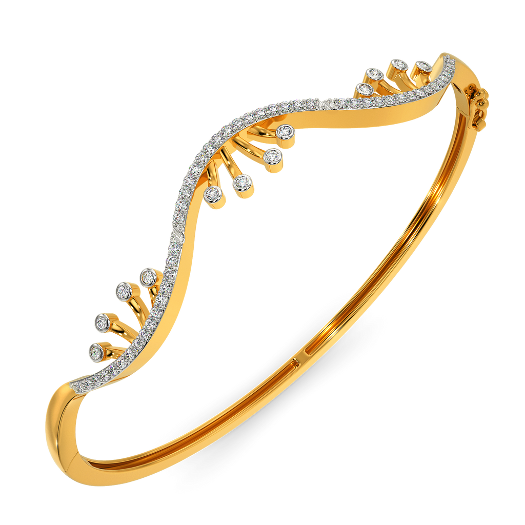 Lacy Shim  Diamond Bangles