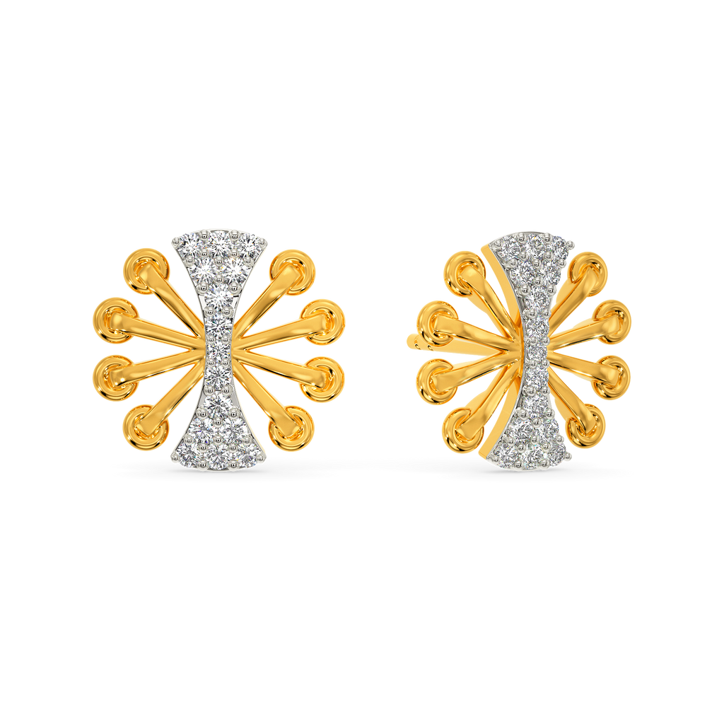 Lacy Shim  Diamond Earrings