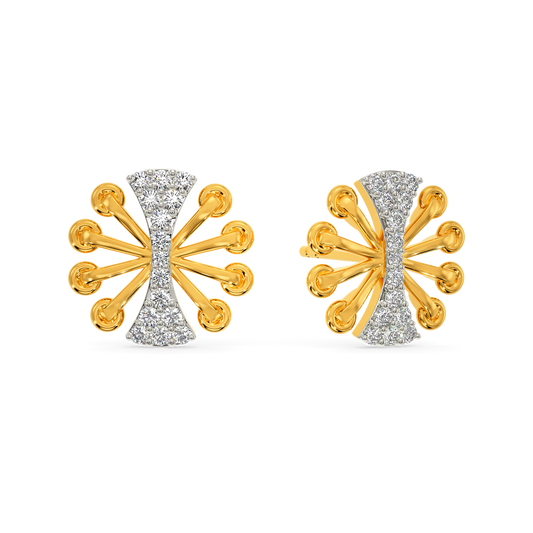 Lacy Shim  Diamond Earrings