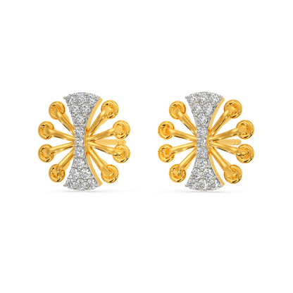 Lacy Shim  Diamond Earrings