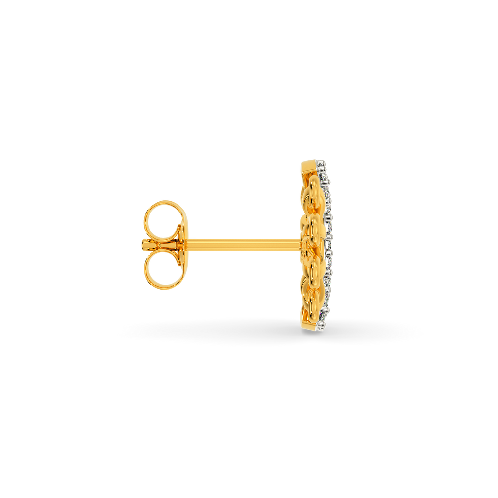 Lacy Shim  Diamond Earrings