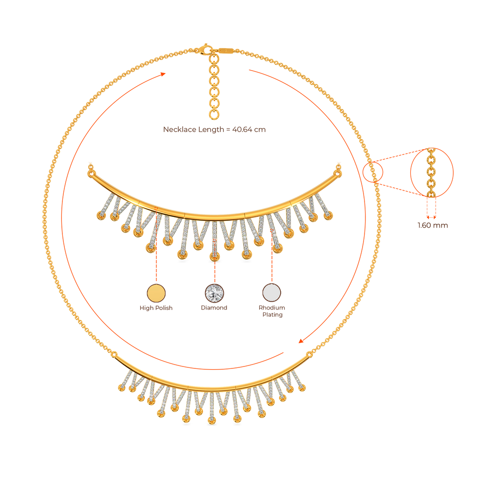 Lace Drama Diamond Necklaces