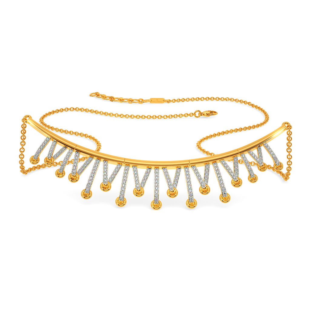 Lace Drama Diamond Necklaces