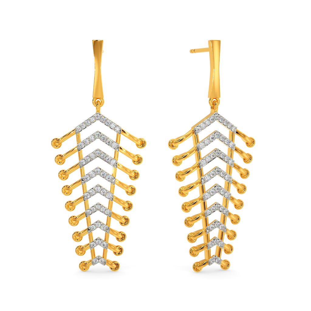 In A Lacy Mood Diamond Earrings