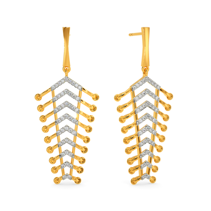 In A Lacy Mood Diamond Earrings