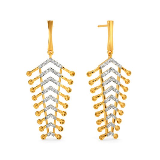 In A Lacy Mood Diamond Earrings