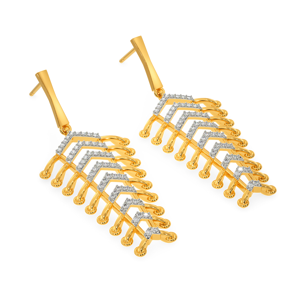 In A Lacy Mood Diamond Earrings
