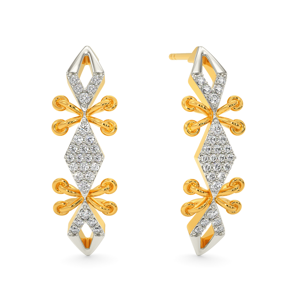 Lace Flo Diamond Earrings