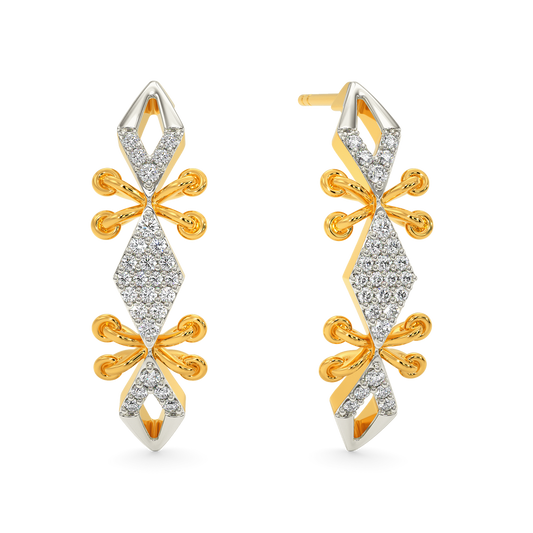 Lace Flo Diamond Earrings
