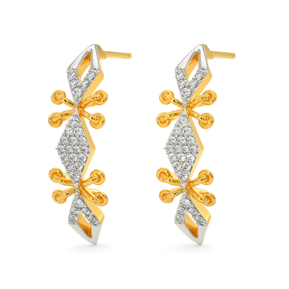 Lace Flo Diamond Earrings
