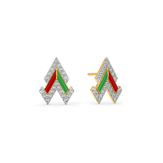 Team Spirit Diamond Earrings