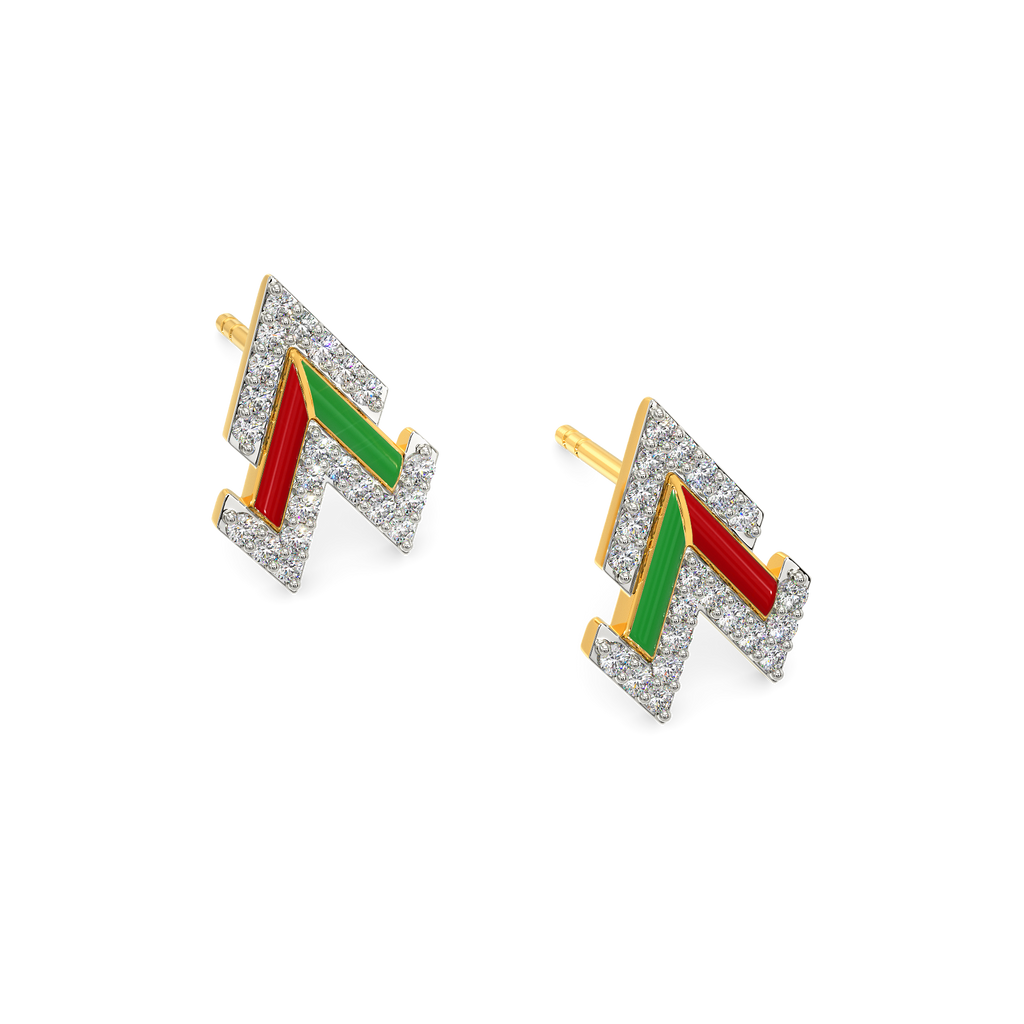 Team Spirit Diamond Earrings