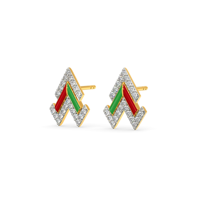 Team Spirit Diamond Earrings