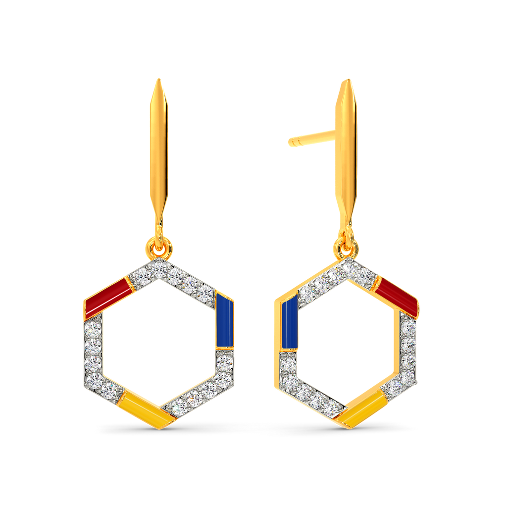 Varsity Showcase Diamond Earrings