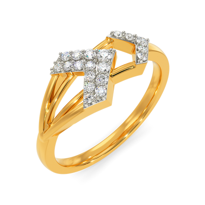 Layers In Play Diamond Rings