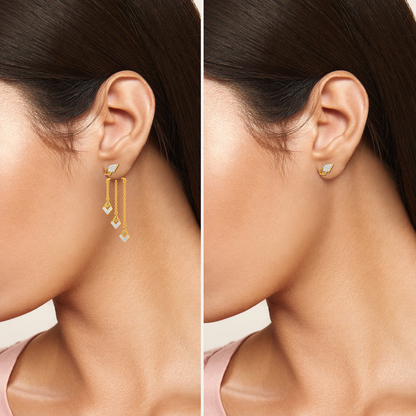 Layers In Play Diamond Earrings