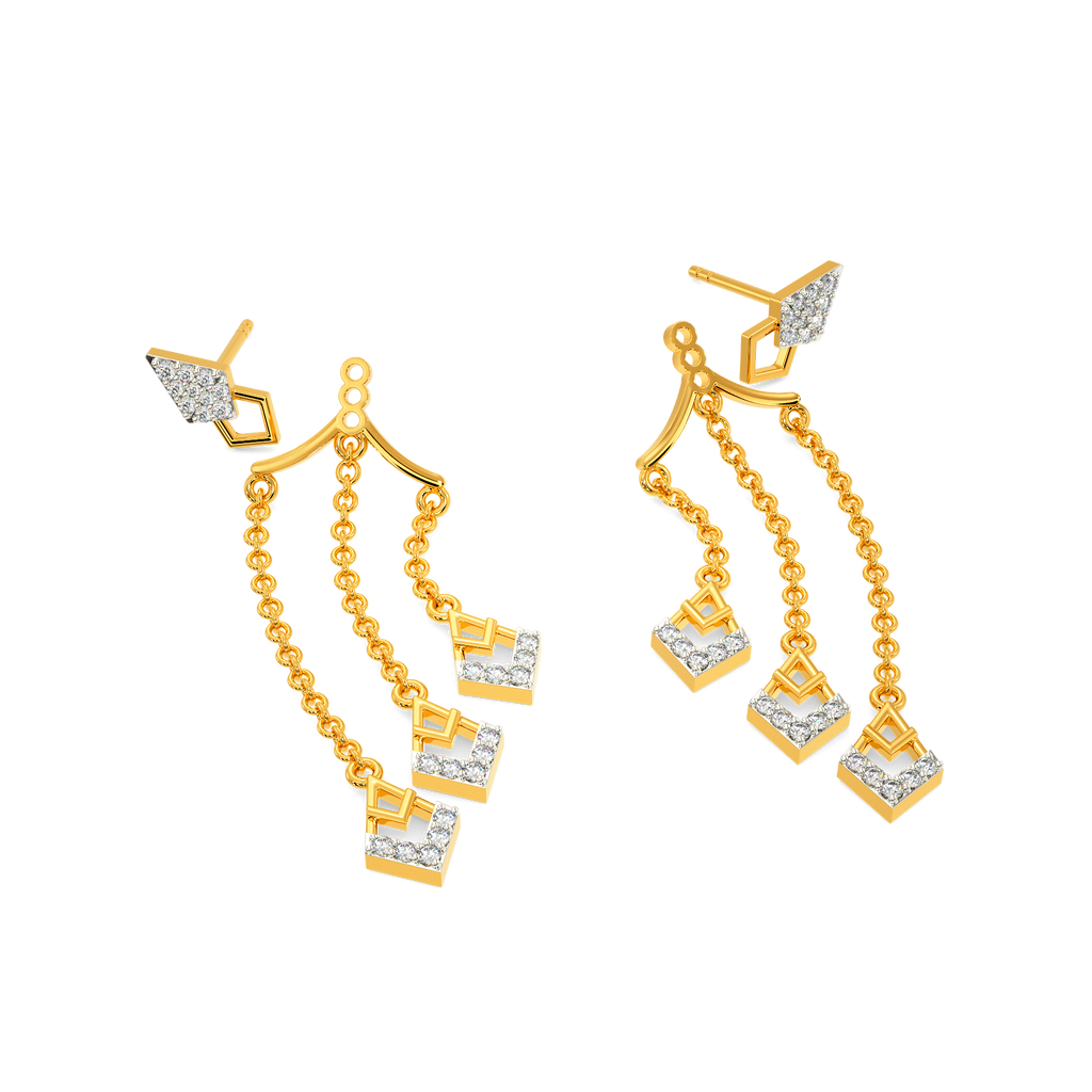 Layers In Play Diamond Earrings