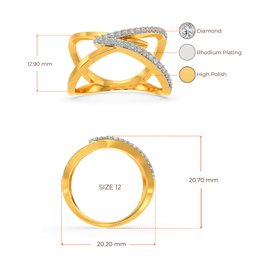 Layered Extravaganza Diamond Rings