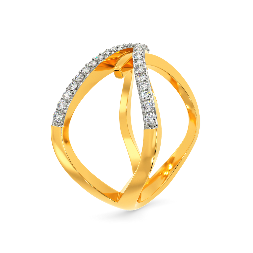 Layered Extravaganza Diamond Rings