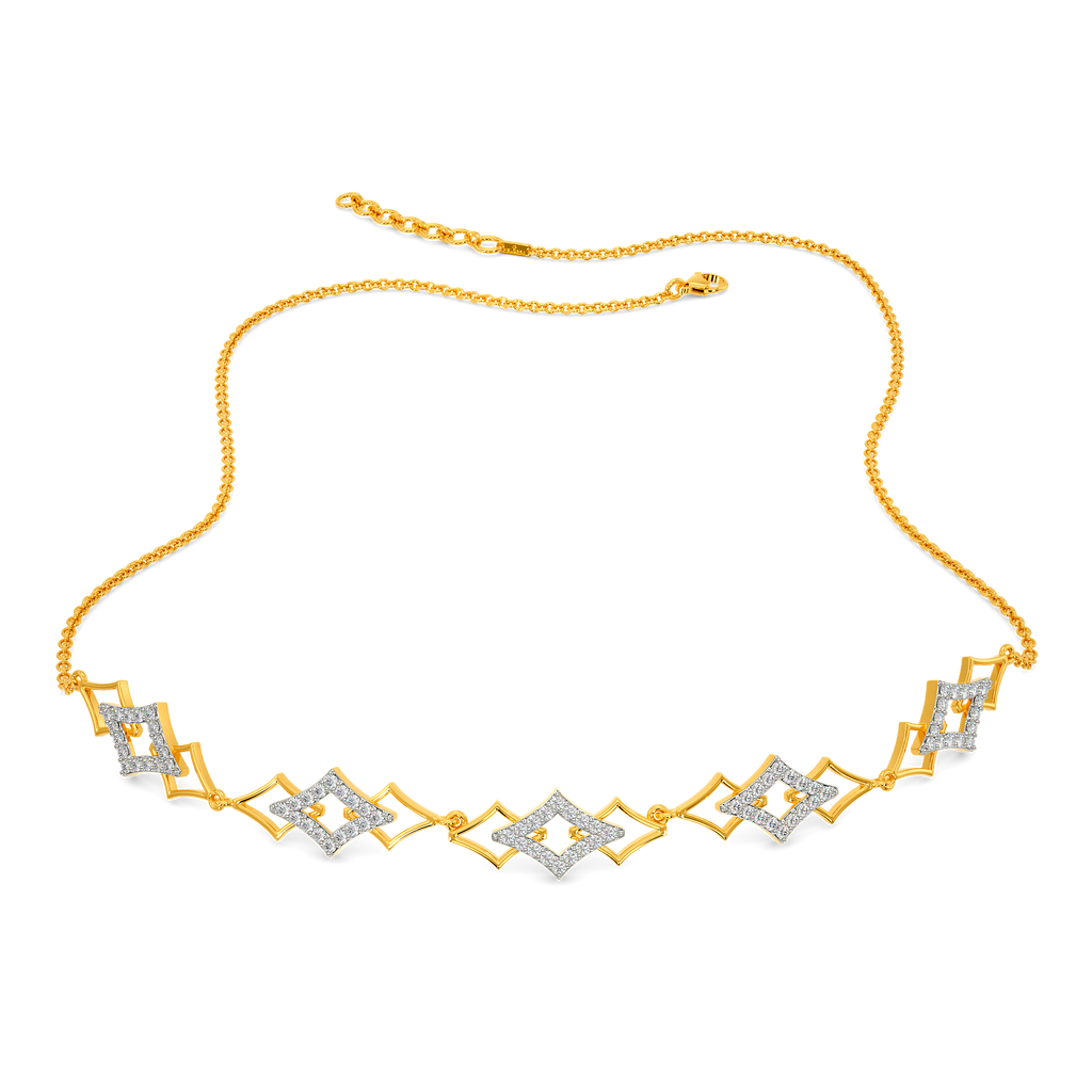 Layered Extravaganza Diamond Necklaces
