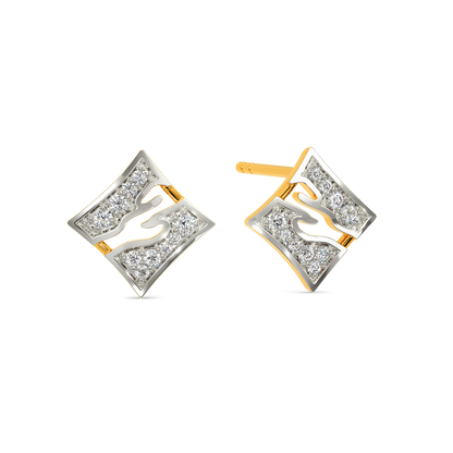 Edge Power  Diamond Earrings