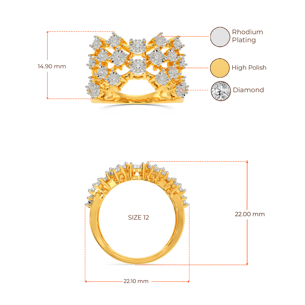 Skin N Crystal Diamond Rings