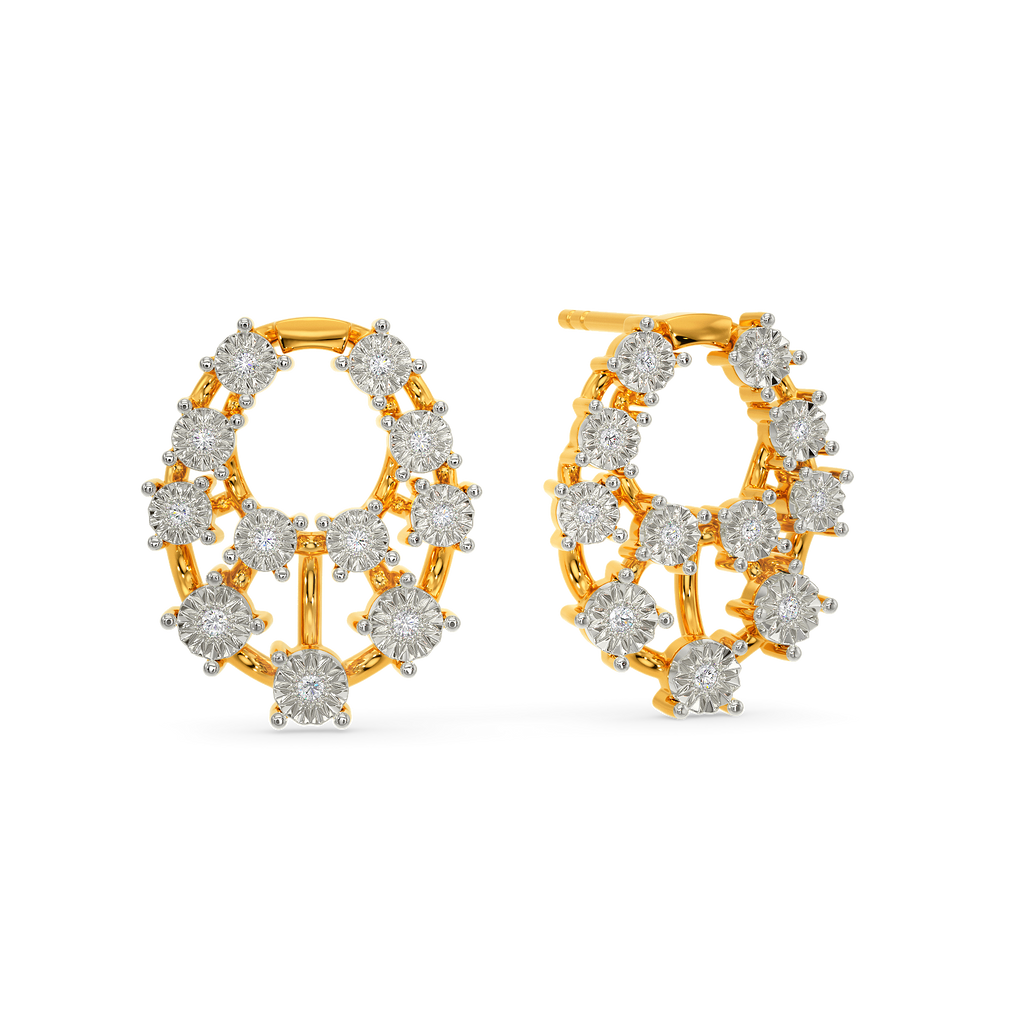 Skin N Crystal Diamond Earrings