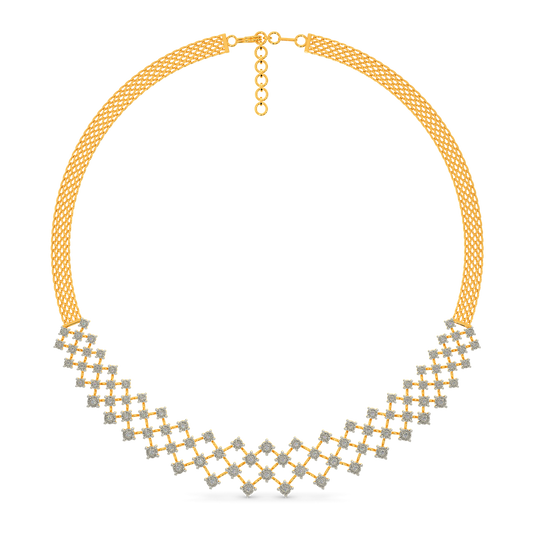Mesh Sparkle Diamond Necklaces