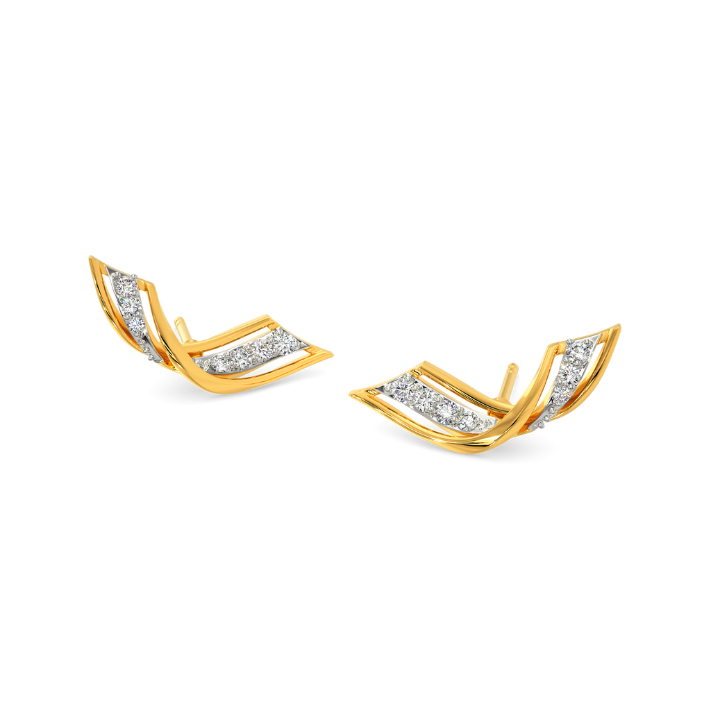 Drape Allure Diamond Earrings