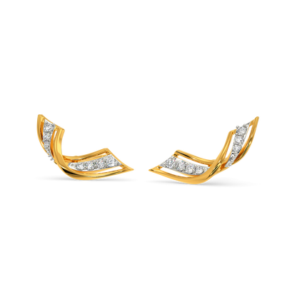 Drape Allure Diamond Earrings