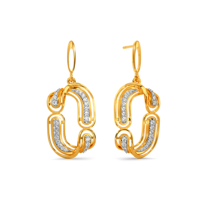 Draper Drapin  Diamond Earrings