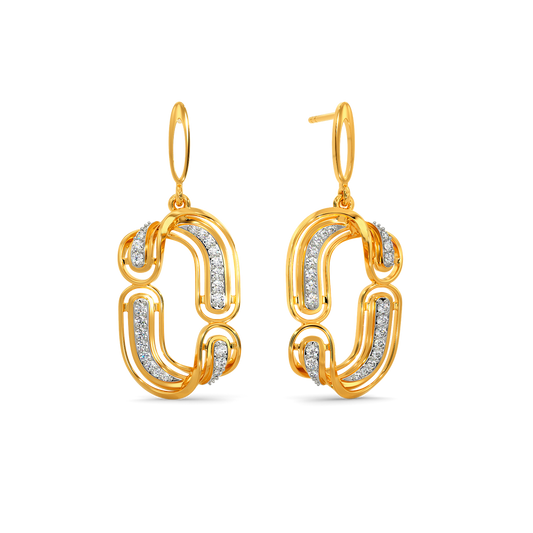 Draper Drapin  Diamond Earrings