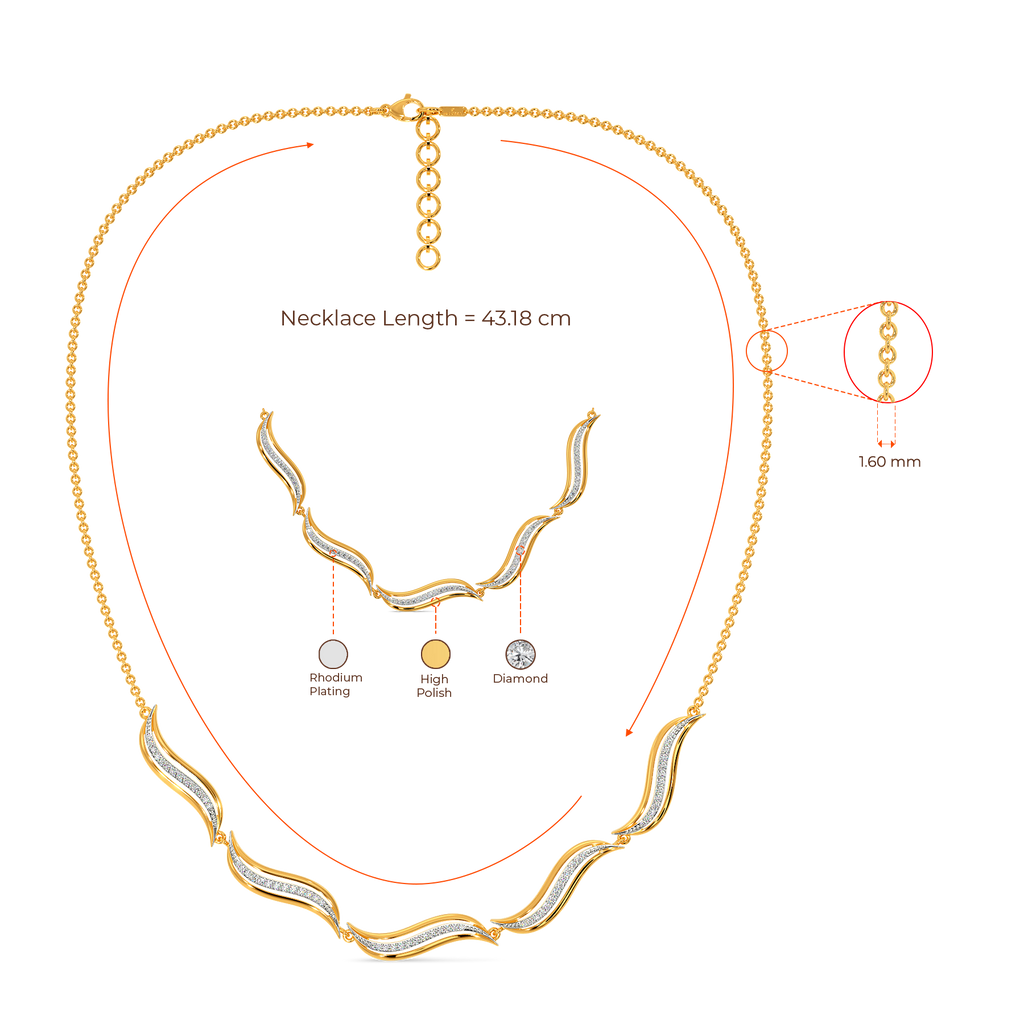 Drape Game Diamond Necklaces