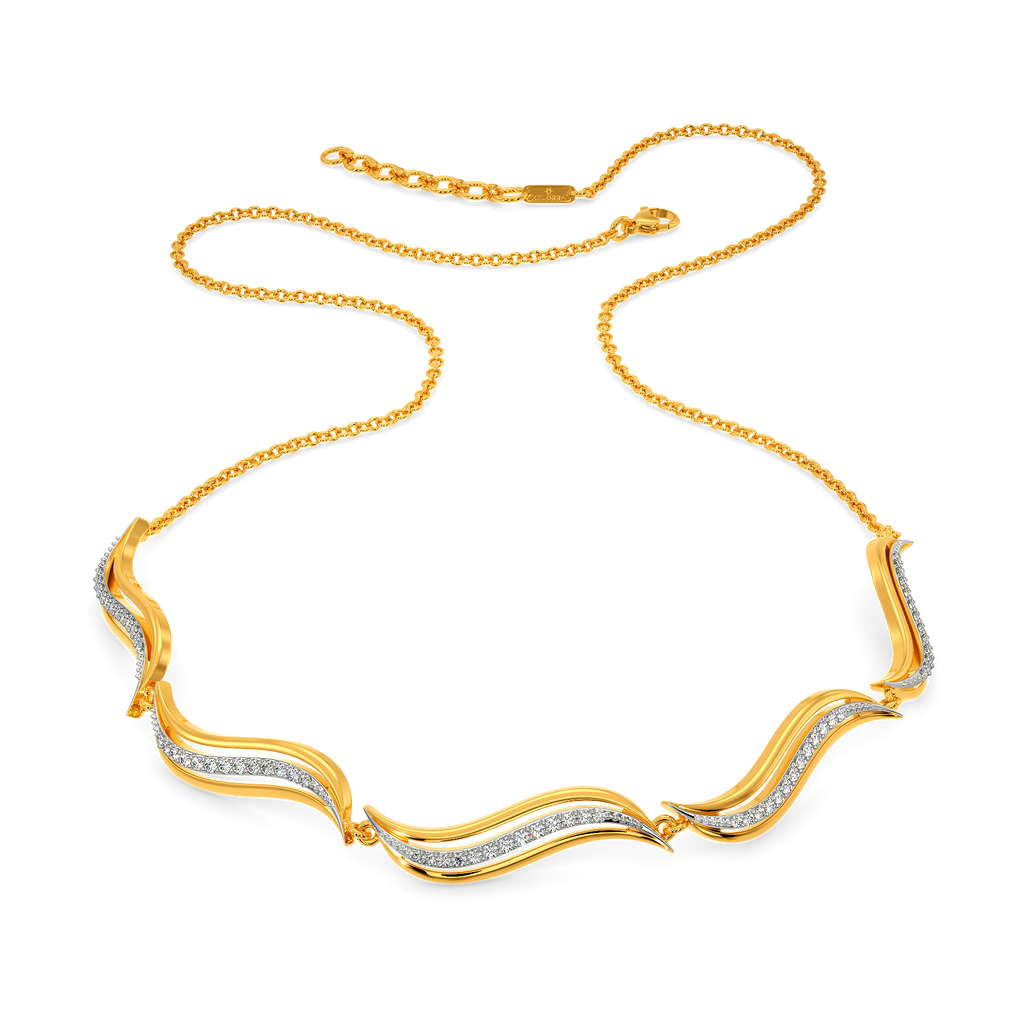 Drape Game Diamond Necklaces