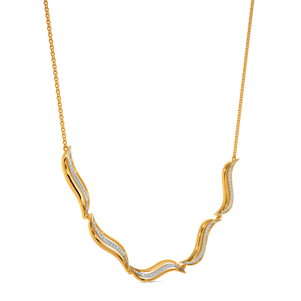 Drape Game Diamond Necklaces