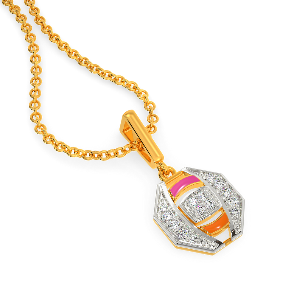 Colour Drama Diamond Pendants