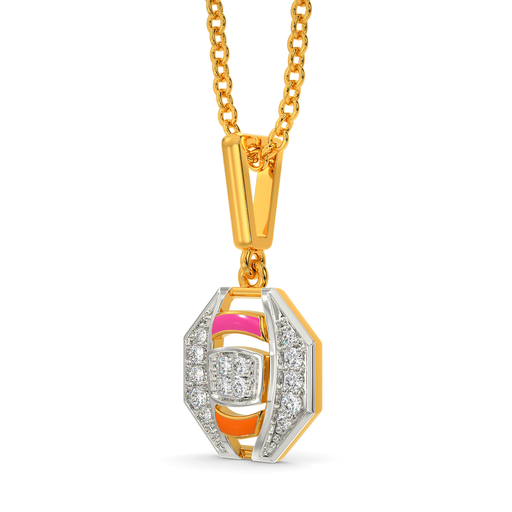 Colour Drama Diamond Pendants