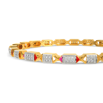 Crusin In Pink Diamond Bangles