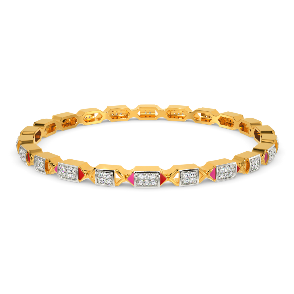 Crusin In Pink Diamond Bangles