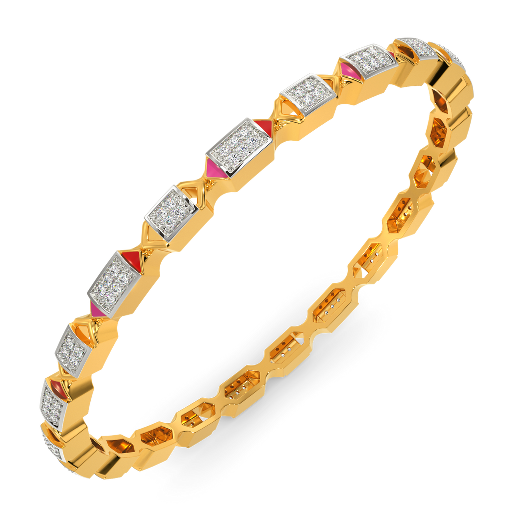 Crusin In Pink Diamond Bangles