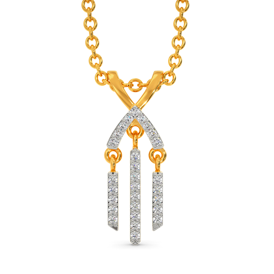 In A Fringe Mood Diamond Pendants