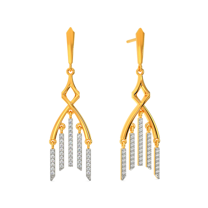 Fringe Talk Diamond Earrings
