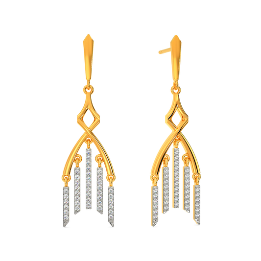 Fringe Talk Diamond Earrings