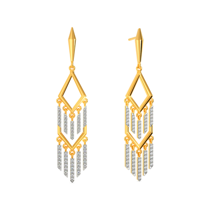 Dazzle In Fringe Diamond Earrings