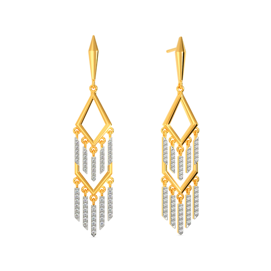 Dazzle In Fringe Diamond Earrings