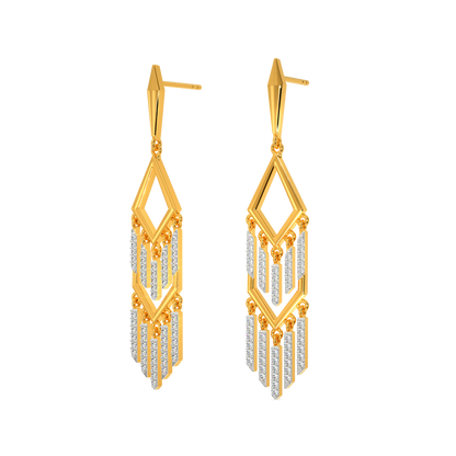 Dazzle In Fringe Diamond Earrings