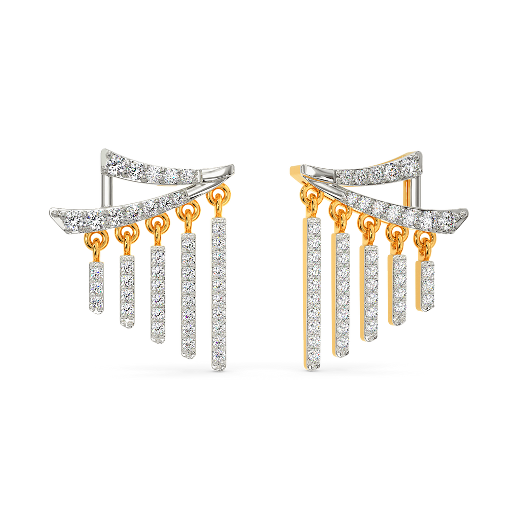 Fab In Fringe Diamond Earrings
