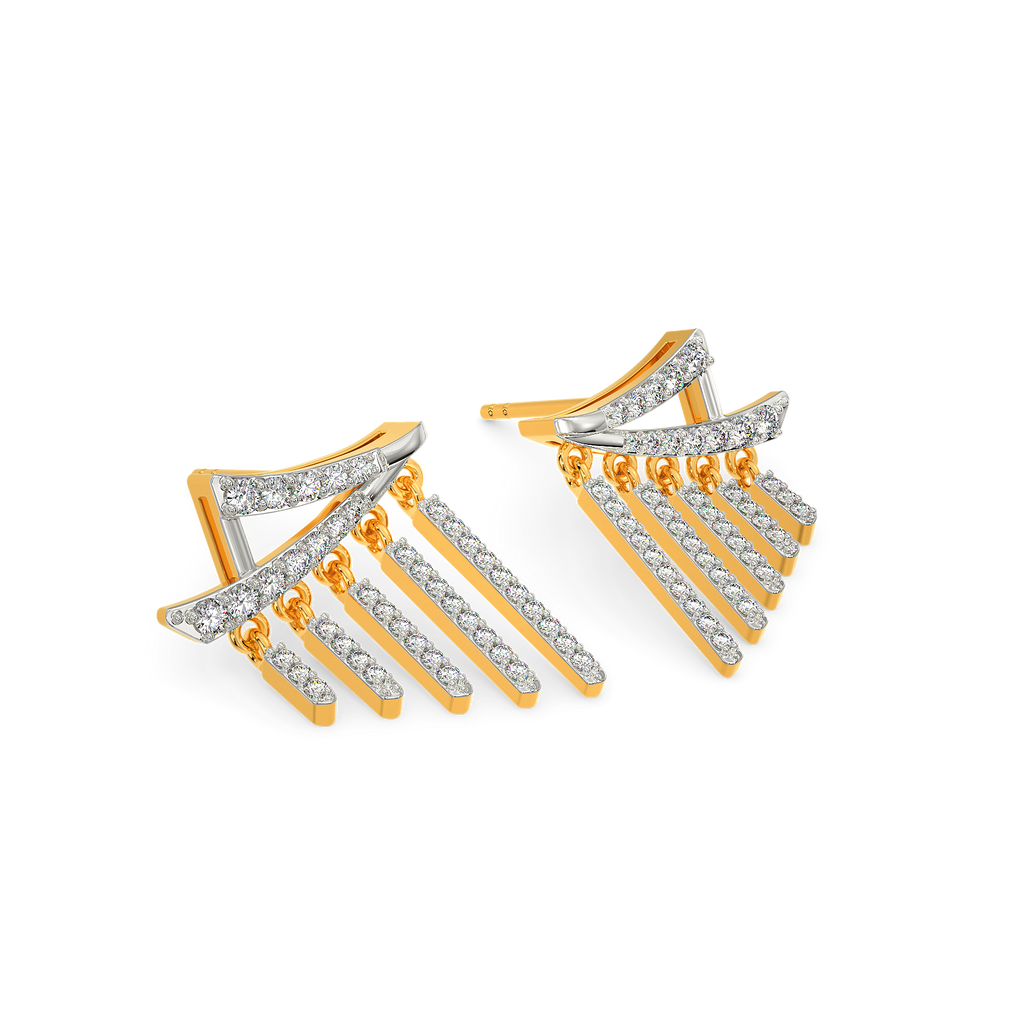 Fab In Fringe Diamond Earrings