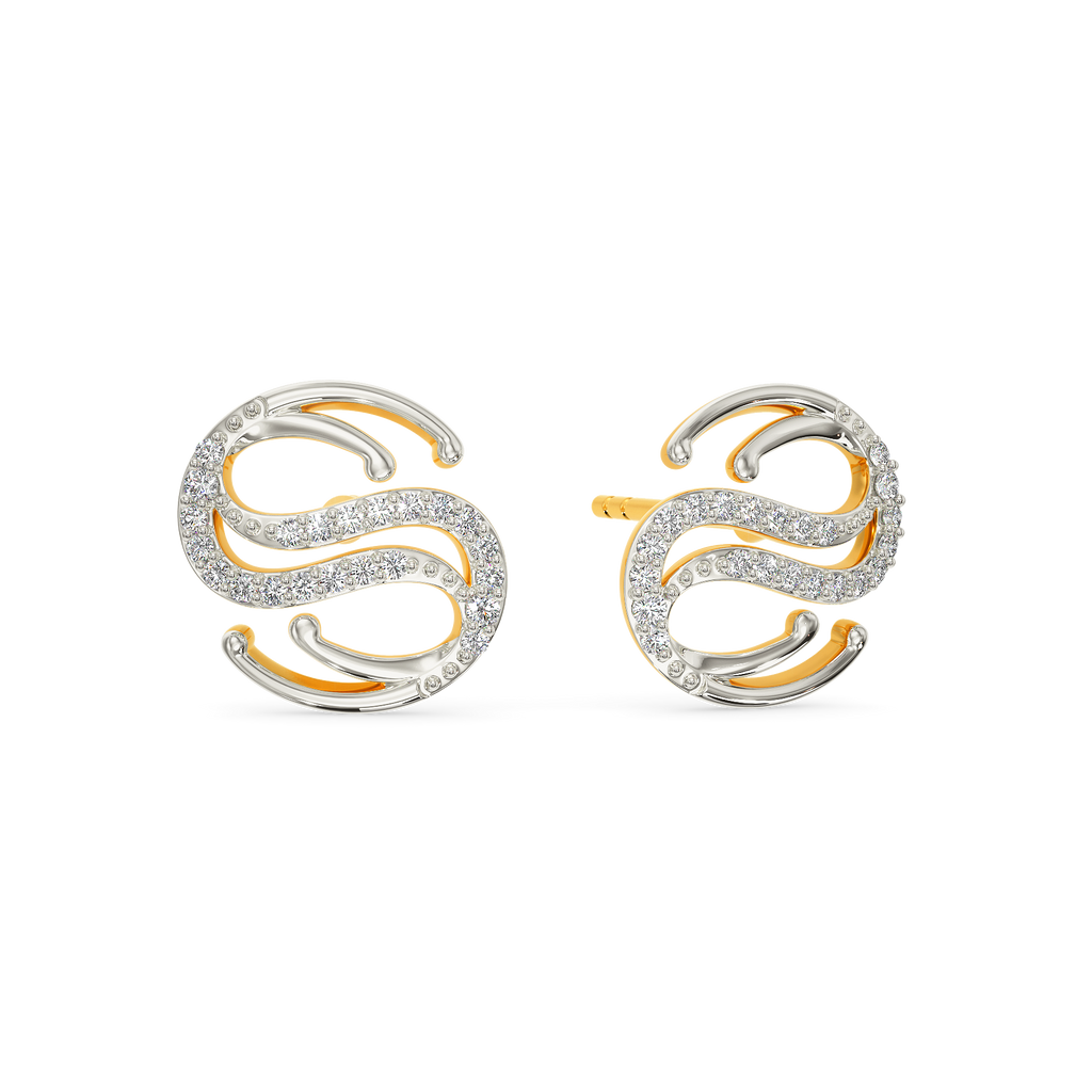 Realm Of Underwater Diamond Earrings