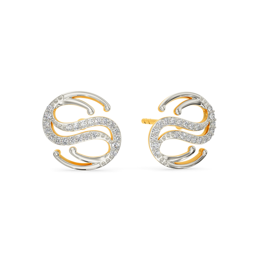 Realm Of Underwater Diamond Earrings